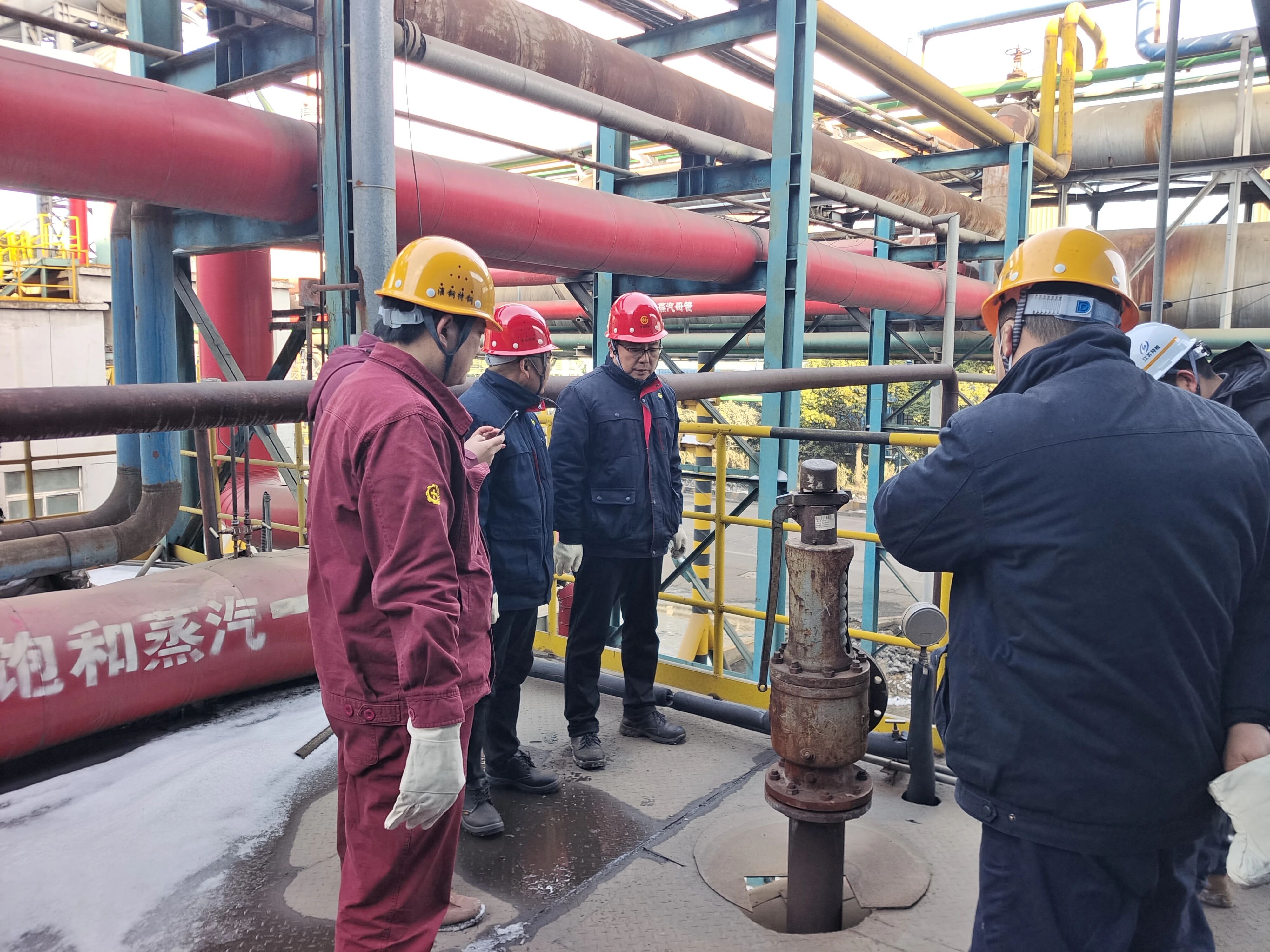 市应急管理局、市市场监督管理局联合对淮钢开展事故类比排...